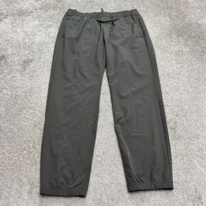 Soybu Stretch Jogger Track Pants Mens Large Charcoal Gray Lightweight Activewear